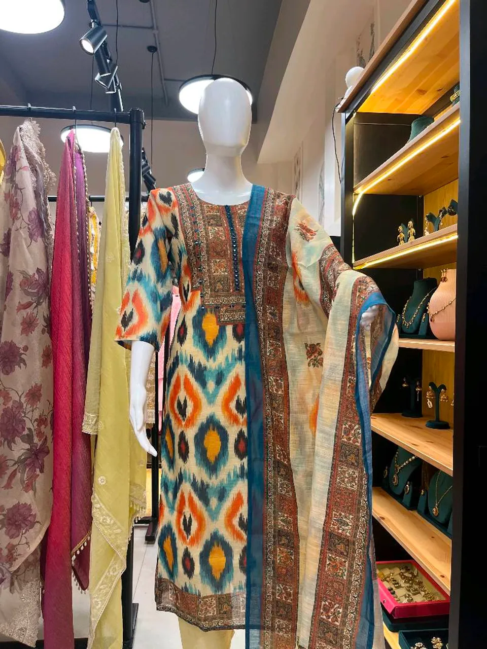 Multi-color Cotton Printed Kurta Set (R0095)